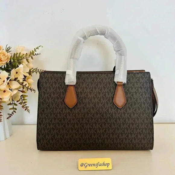 Michael kors purse & wallet Sheila Medium Satchel Brown - Picture 5 of 11